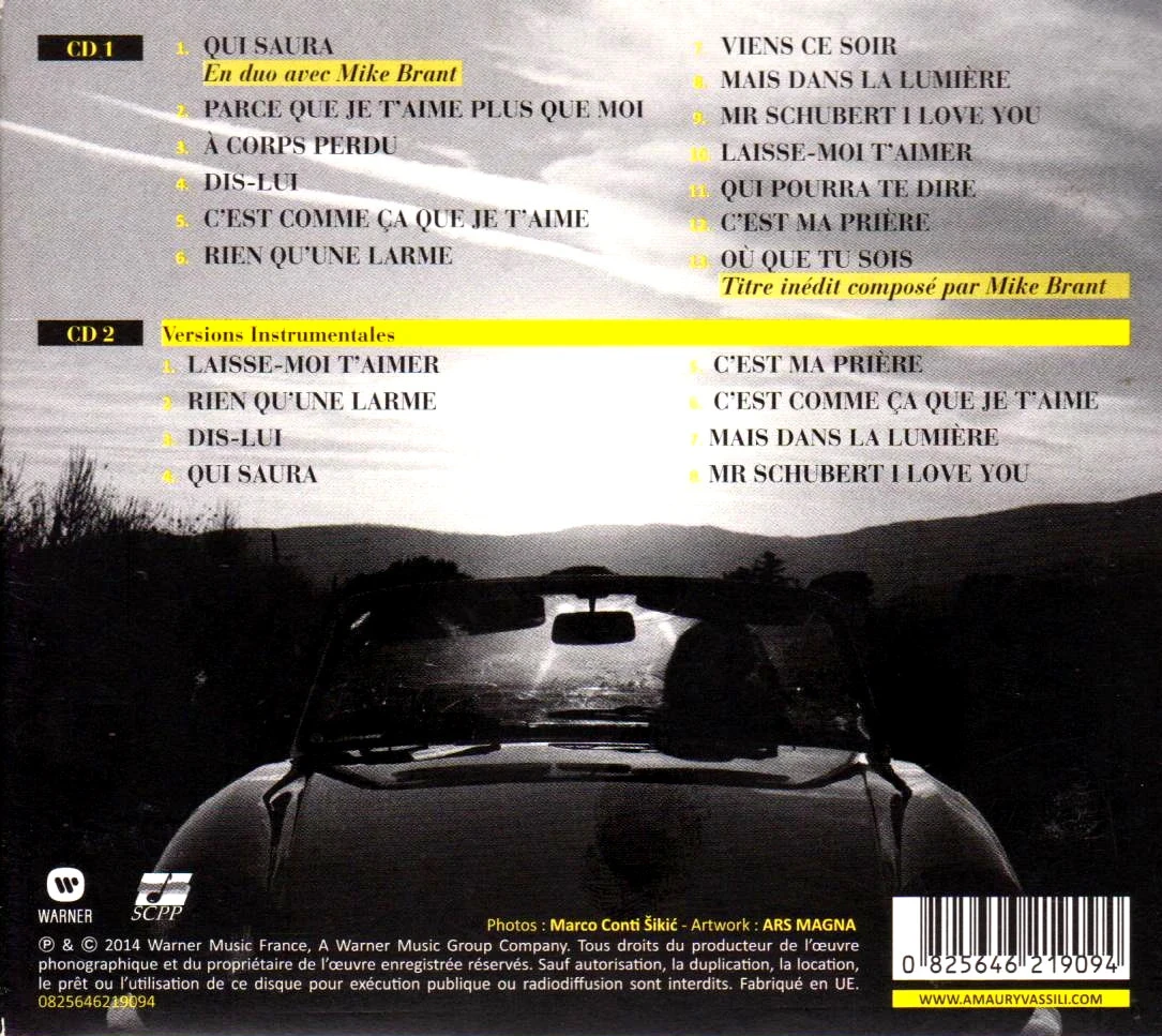 🎶 Amaury Vassili – Edición de Coleccionista 2CD raro (2014) ¡con Mike Brant! 🚀 – photo 2